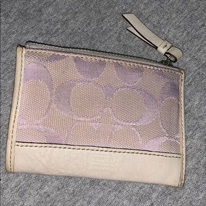 Coach card pouch with key ring
